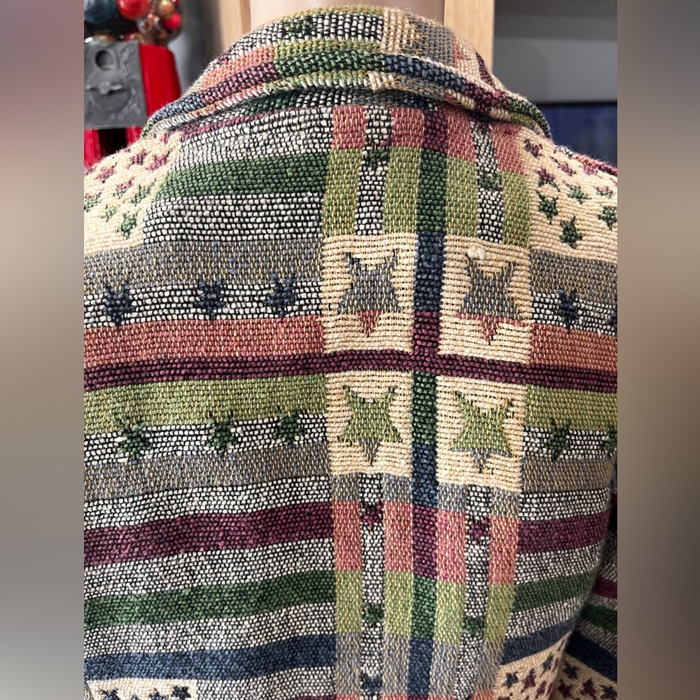 Tapestry style New identity southwestern patriotic cropped jacket-MP - Picture 11 of 11